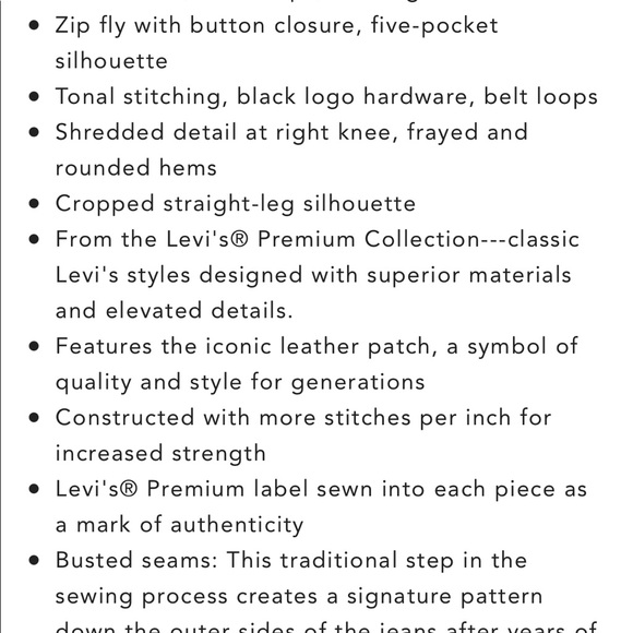 Levi’s 724 High Rise Crop size 26 - Picture 4 of 7